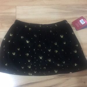 🌷Minnie Mouse velvet skort